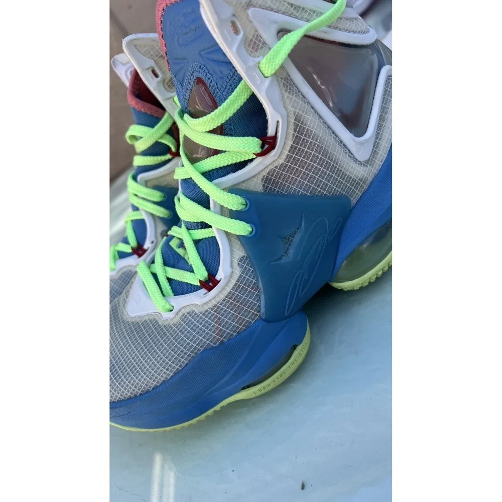 Nike Shoes LeBron XIX 19 GS Dutch Blue Pomegranite‎ Sneakers Sz 5.5 DC9339-400